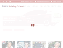 Tablet Screenshot of bonddrivingschool.com